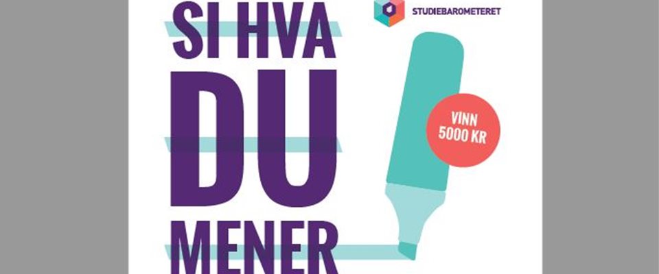Studiebarometeret – den nasjonale spørreundersøkelsen om studiekvalitet