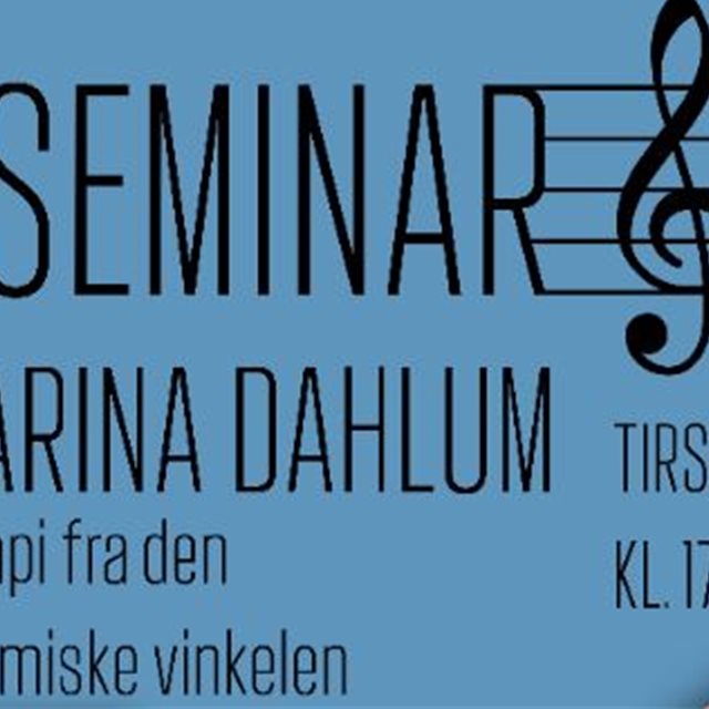 Fagseminar om musikkterapi fra den psykodynamiske vinkelen