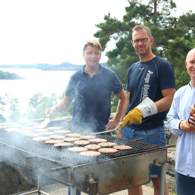 God stemning på årets første skoledag ved Ansgar høyskole